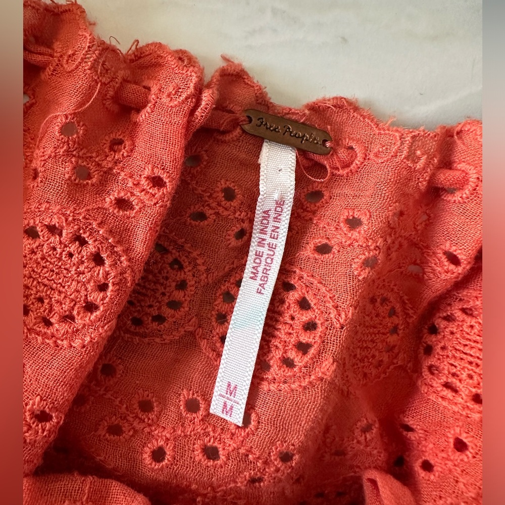 Free People Eyelet You A lot Crop - Picture 7 of 12